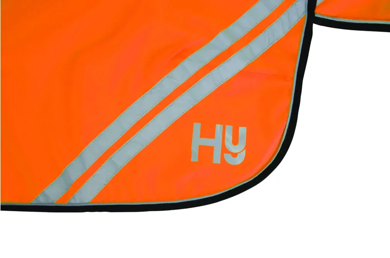 Hy Equestrian Reflector Mesh Exercise Sheet - Orange
